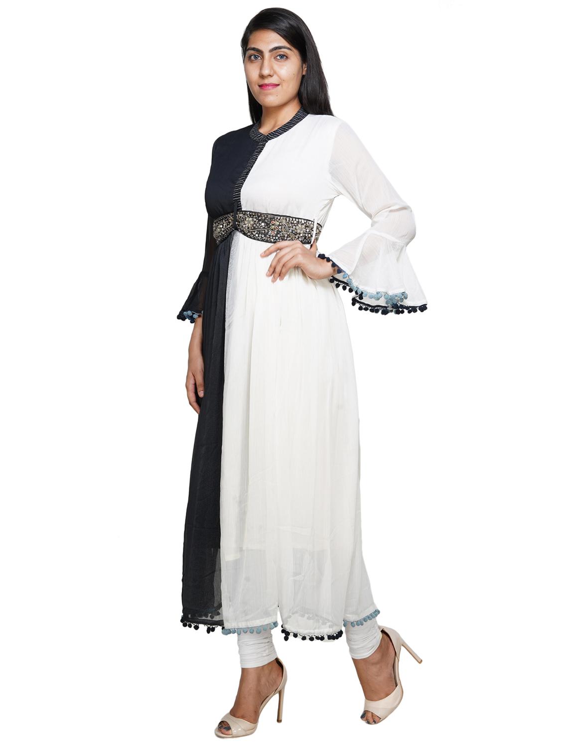 ombre flared kurta - 18058132 - Zoom Image - 2