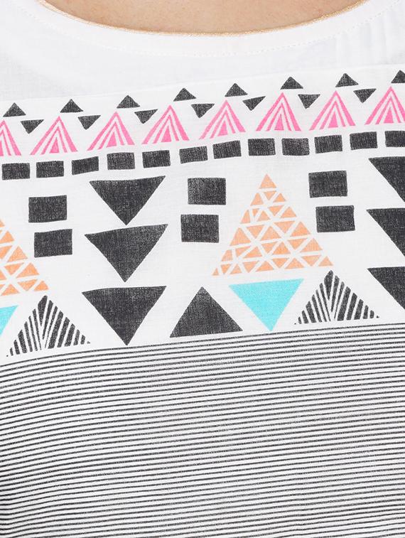 printed a-line kurta - 18058157 - Zoom Image - 4