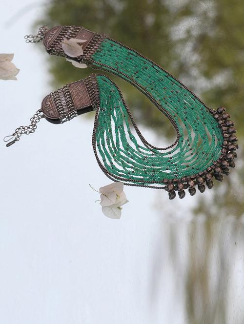 silver handcrafted necklace - 18058481 - Very Small Image - 1