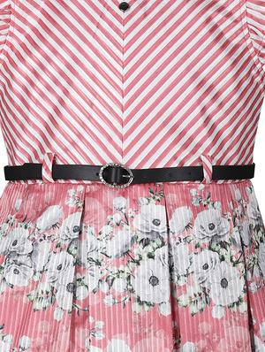 orange printed blend frock - 18058486 - Standard Image - 3