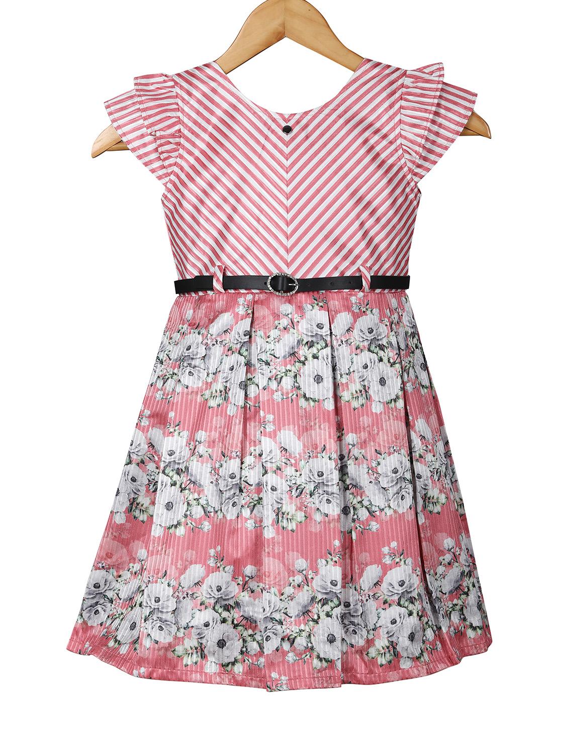 orange printed blend frock - 18058486 - Zoom Image - 2