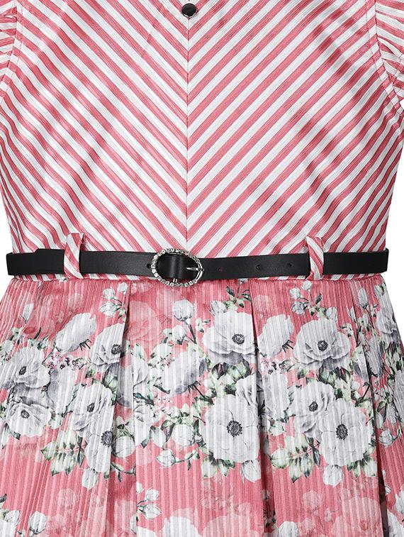 orange printed blend frock - 18058486 - Zoom Image - 3