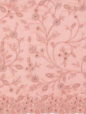 tonal embroidered saree with blouse - 18061698 - Standard Image - 5