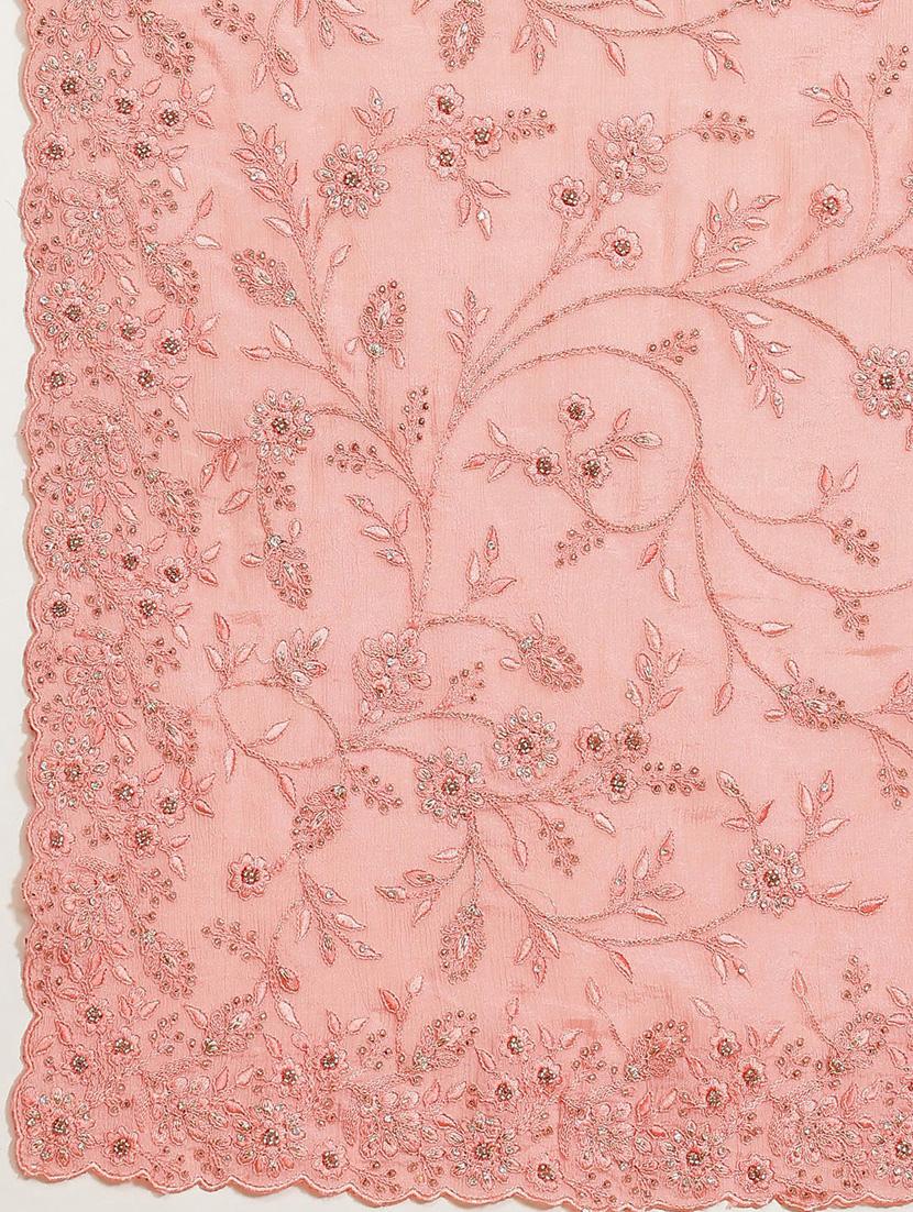 tonal embroidered saree with blouse - 18061698 - Zoom Image - 6