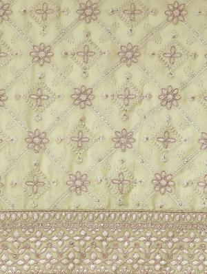 tonal embroidered saree with blouse - 18061703 - Standard Image - 5