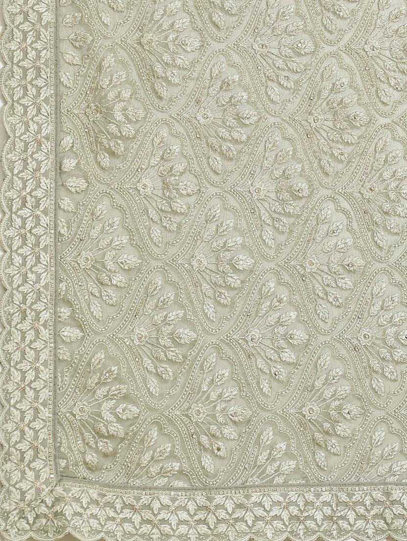 tonal embroidered saree with blouse - 18061727 - Zoom Image - 5