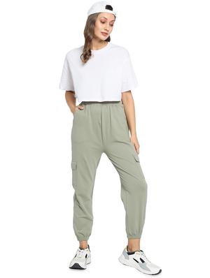 high rise solid joggers - 18066199 - Standard Image - 4