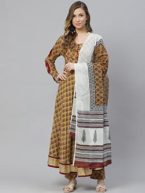 yellow rayon suit set - 18066515 - Standard Image - 2