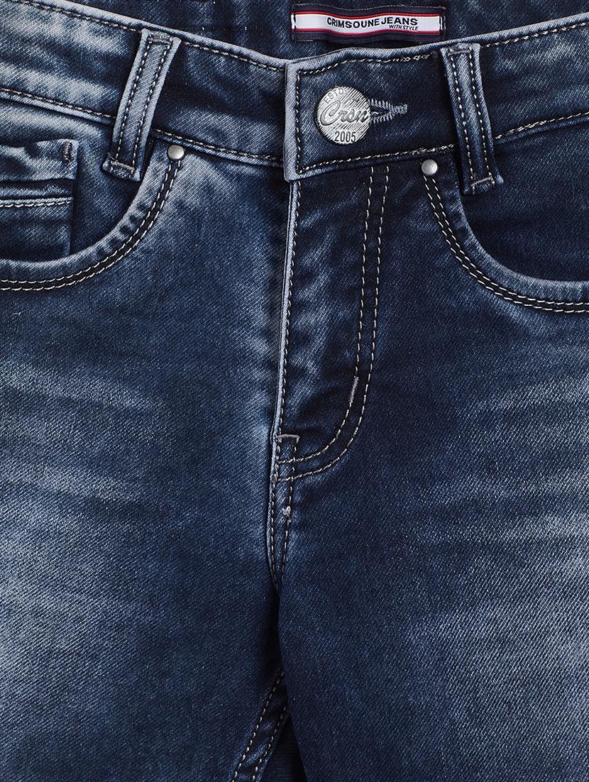 navy blue denim shorts - 18066780 - Zoom Image - 3