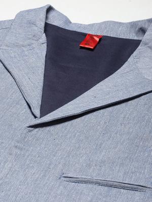 blue cotton casual blazer - 18067007 - Standard Image - 5
