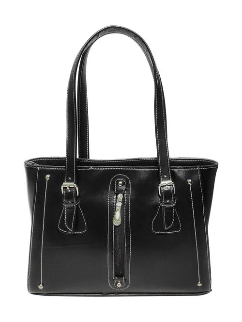 black leatherette (pu) handbag - 18067053 -  Standard Image - 0