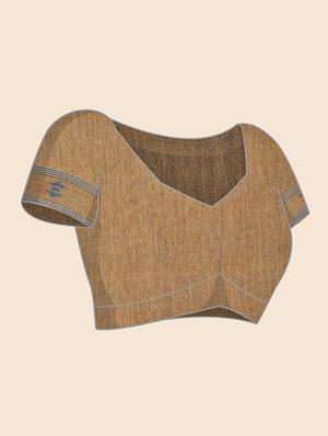 geometrical jamdani saree with blouse - 18067228 - Standard Image - 4