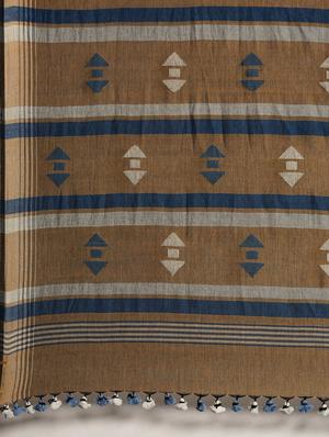 geometrical jamdani saree with blouse - 18067228 - Standard Image - 5