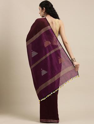 self design jamdani saree - 18067300 - Standard Image - 3