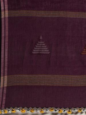 self design jamdani saree - 18067300 - Standard Image - 4