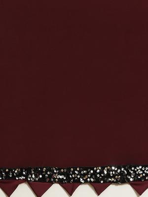 solid sequined draped saree with blouse - 18067322 - Standard Image - 6