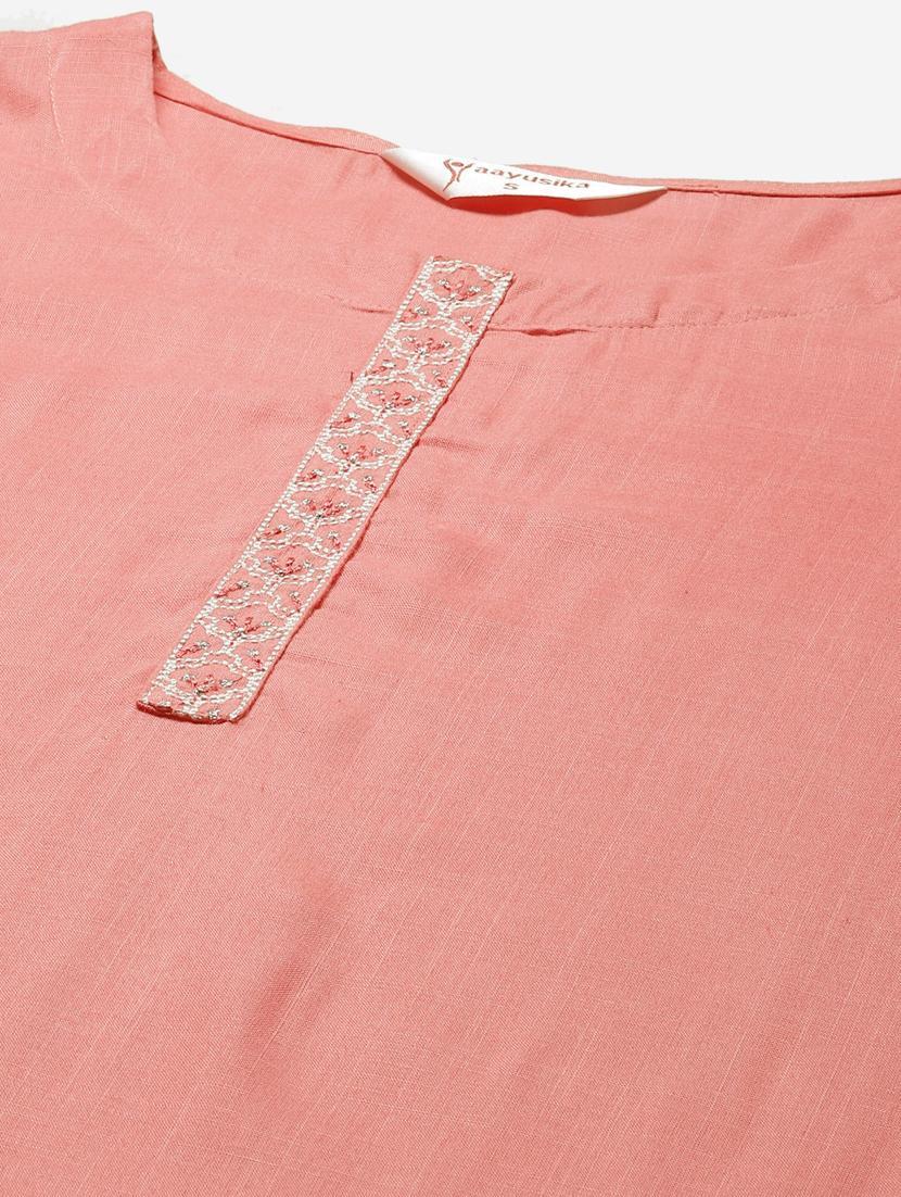 pink rayon with jacket kurta - 18067441 - Zoom Image - 5