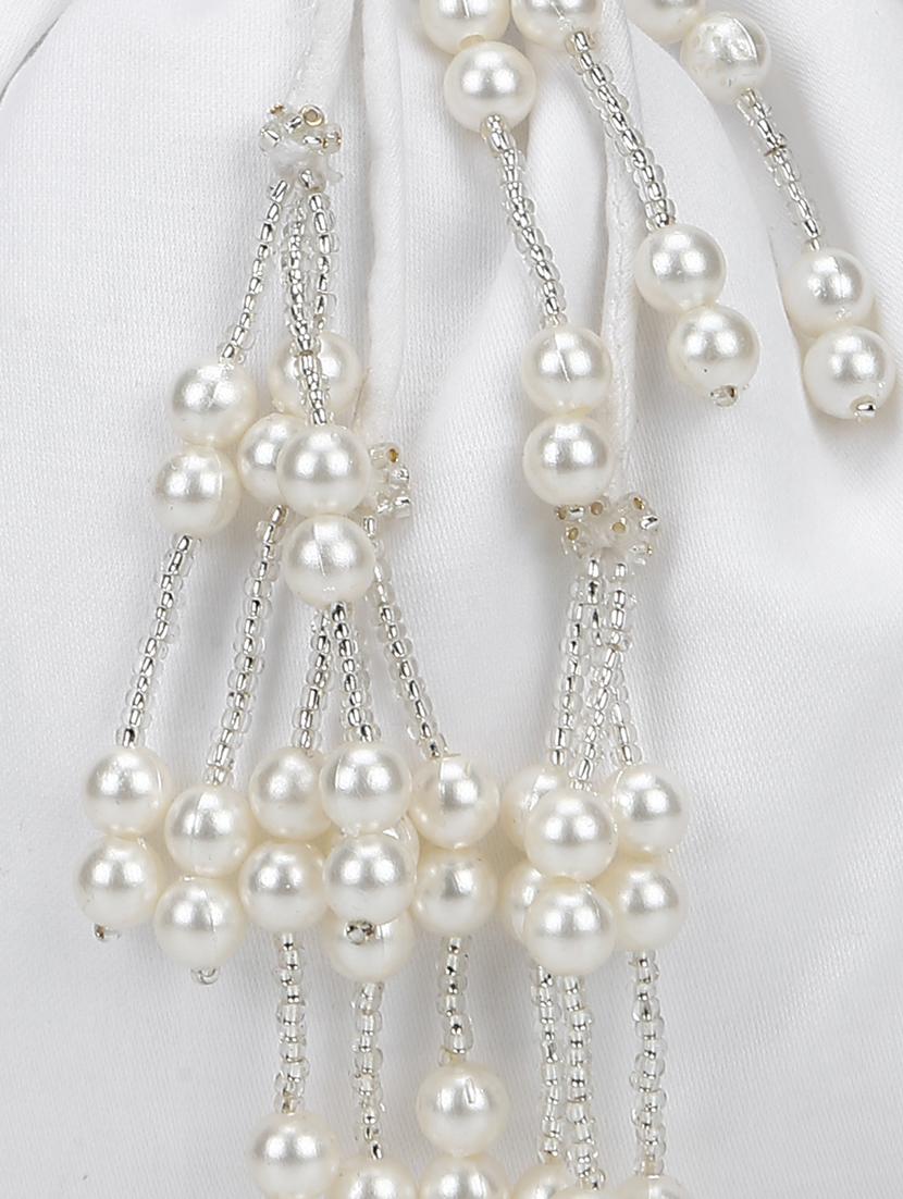 white cotton polyester blend ethnic potli - 18067866 - Zoom Image - 5
