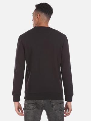 black solid sweatshirt - 18068316 - Standard Image - 3