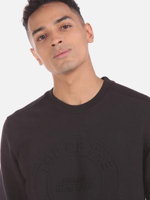 black solid sweatshirt - 18068316 - Standard Image - 6