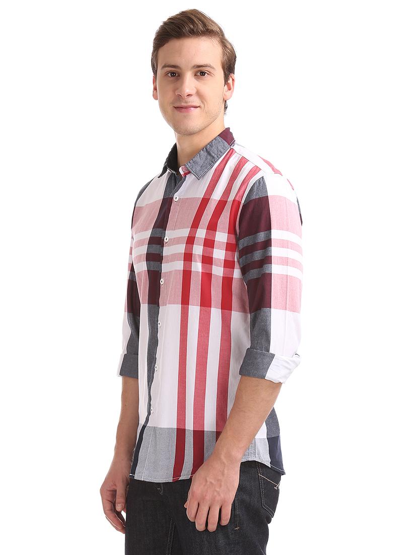 red checkered casual shirt - 18070566 - Zoom Image - 2