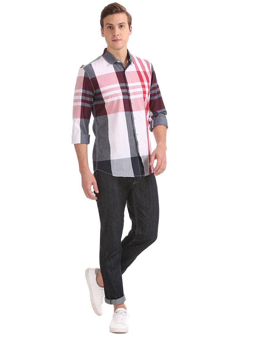 red checkered casual shirt - 18070566 - Zoom Image - 4