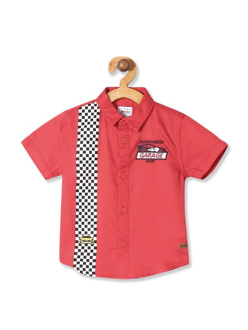 red cotton shirt - 18071090 - Very Small Image - 1