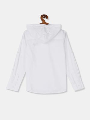 white solid shirt - 18071215 - Standard Image - 2