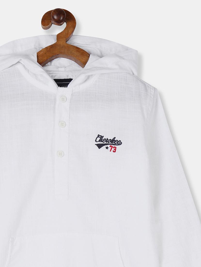 white solid shirt - 18071215 - Zoom Image - 3