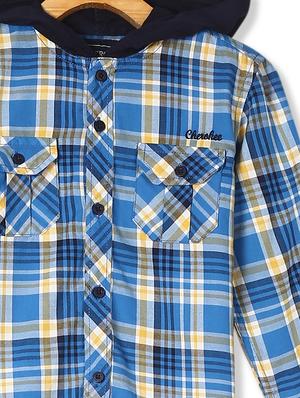 blue checkered shirt - 18071286 - Standard Image - 3
