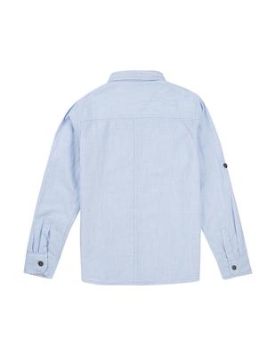 blue solid shirt - 18071406 - Standard Image - 2
