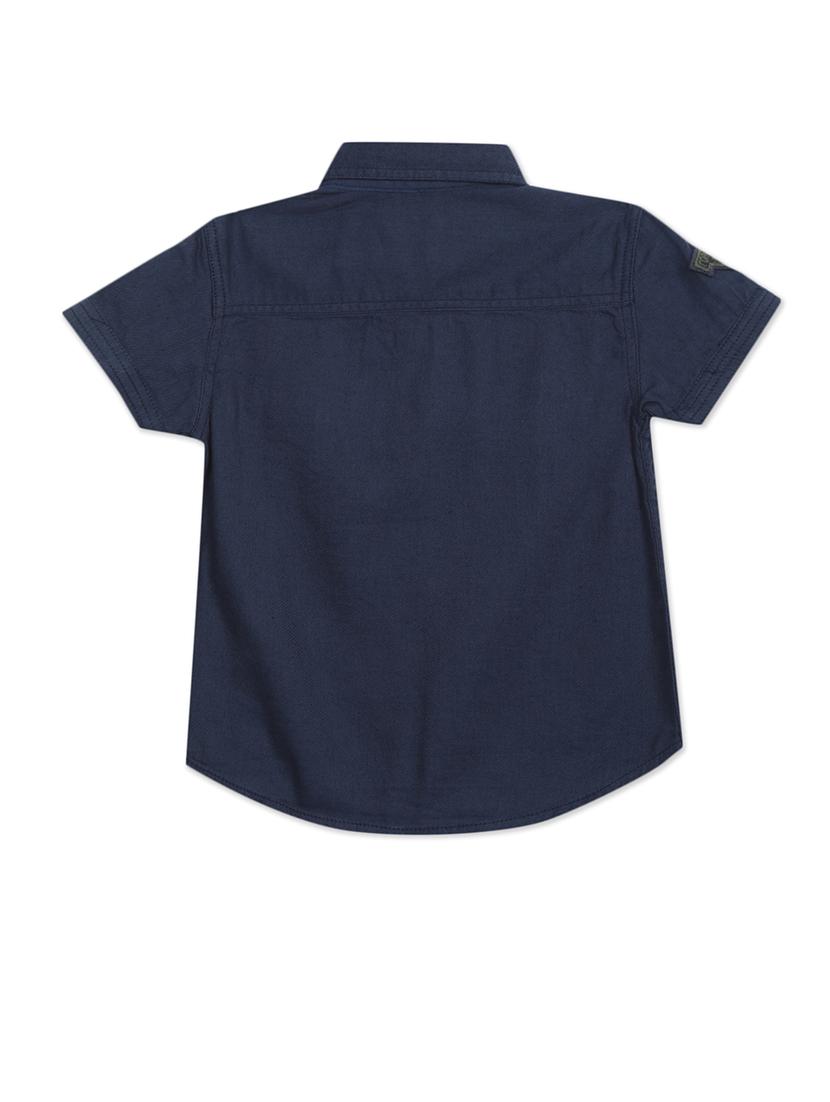 blue solid shirt - 18071420 - Zoom Image - 2