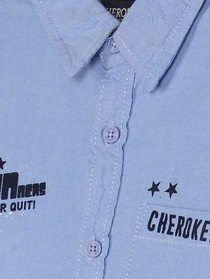 blue solid shirt - 18071666 - Standard Image - 3