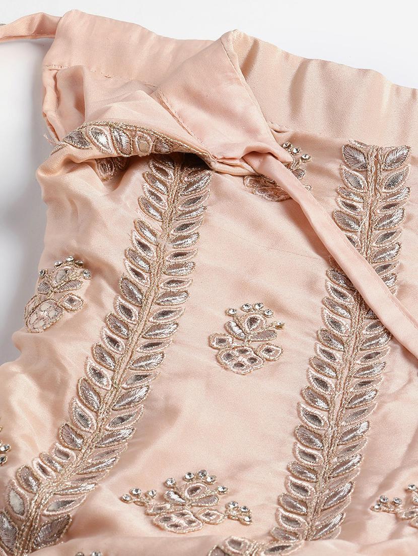 embroidered a-line lehenga - 18072823 - Zoom Image - 6