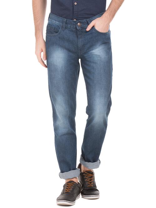 blue solid washed jean - 18073062 - Very Small Image - 1