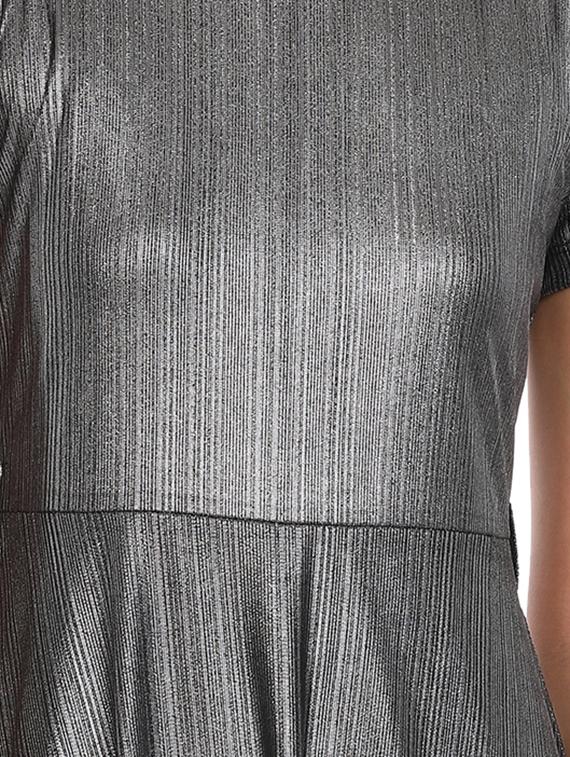 round neck metallic dress - 18073545 - Zoom Image - 4