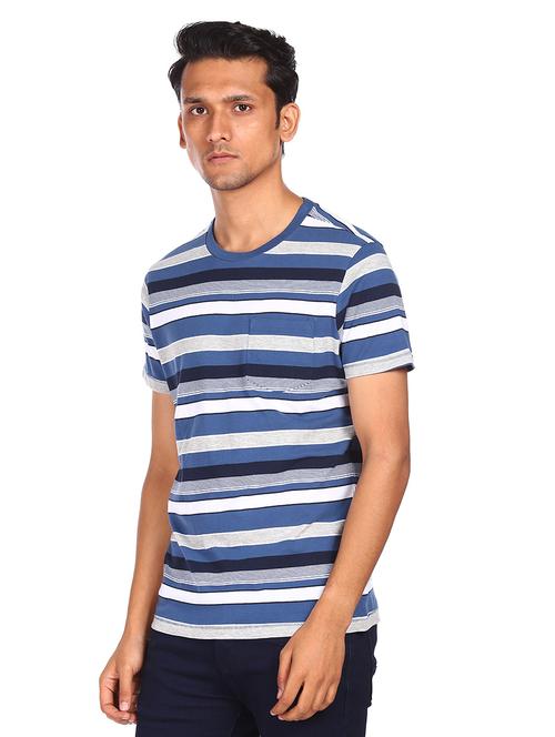 blue striped t-shirt - 18074316 - Standard Image - 1