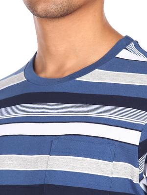 blue striped t-shirt - 18074316 - Standard Image - 5