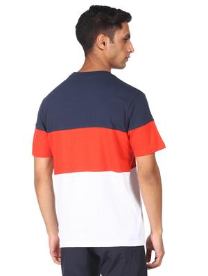 white color-blocked t-shirt - 18074356 - Standard Image - 3