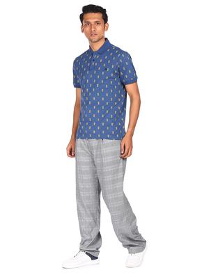 blue printed polo t-shirt - 18074441 - Standard Image - 4