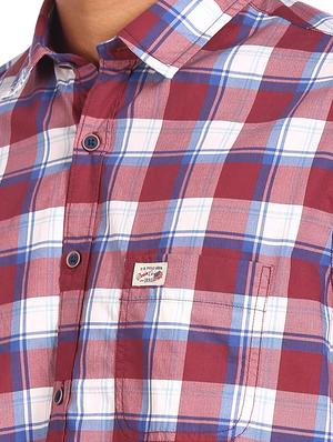 red checked casual shirt - 18075255 - Standard Image - 4