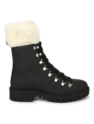 black nubuck leather ankle boots - 18075989 - Standard Image - 2