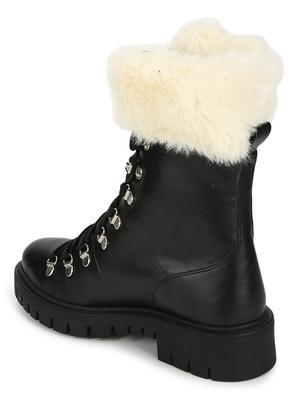 black pu ankle boots - 18075990 - Standard Image - 3