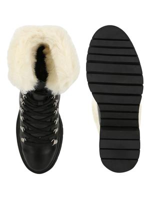 black pu ankle boots - 18075990 - Standard Image - 4