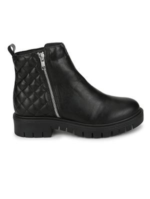 black pu ankle boots - 18075991 - Standard Image - 2