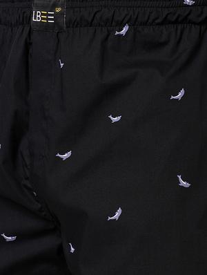 black printed boxer - 18076293 - Standard Image - 5