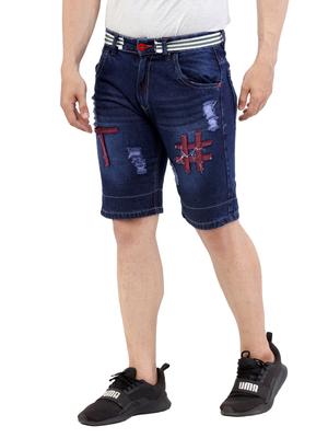 men's casual denim shorts regular fit - 18076438 - Standard Image - 3