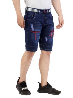 men's casual denim shorts regular fit - 18076438 - Standard Image - 4