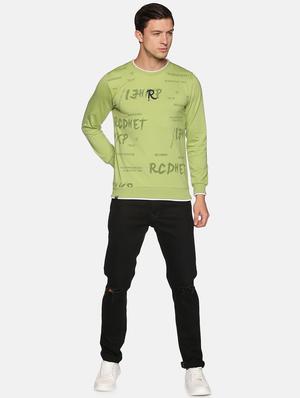 green chest printed sweatshirt - 18077170 - Standard Image - 4