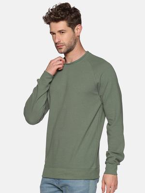 taupe green solid sweatshirt - 18077205 - Standard Image - 2